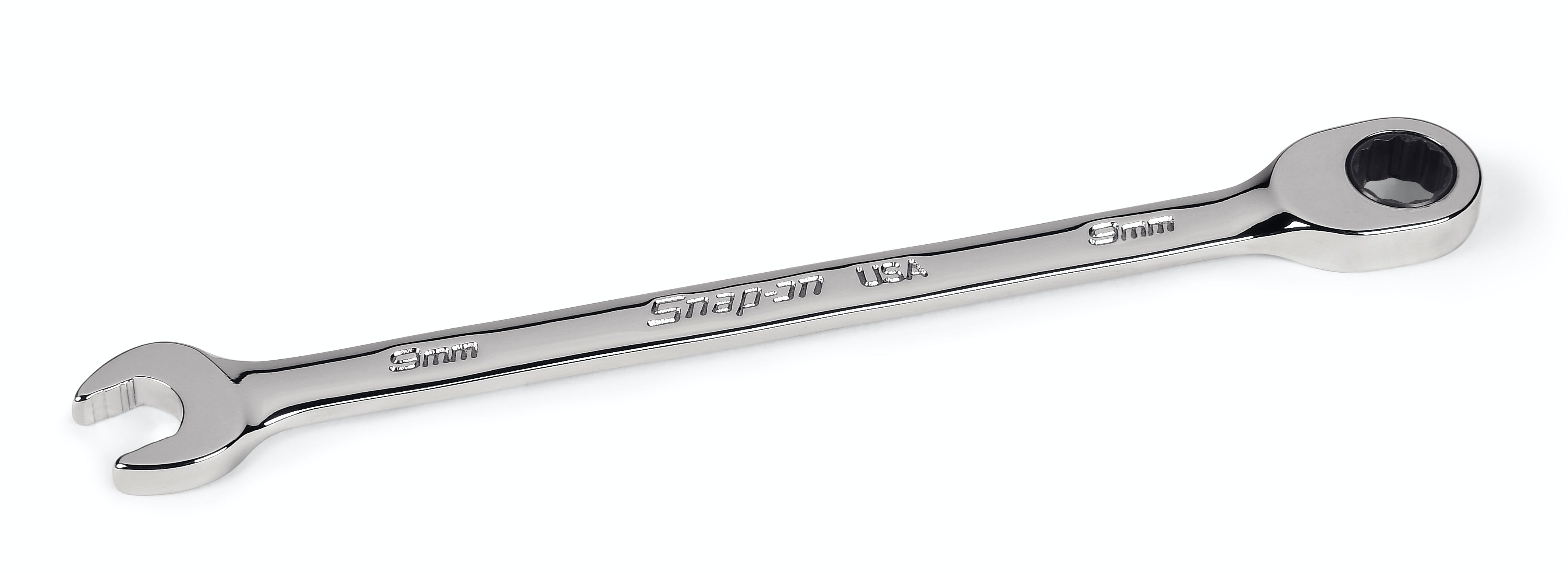 9 mm 12-Point Metric Flank Drive® Plus 0° Offset Non-Reversing Ratcheting Combination Wrench | SOXRM9 9 mm 12-Point Metric Flank Drive® Plus 0° Offset Non-Reversing Ratcheting Combination Wrench | SOXRM9
